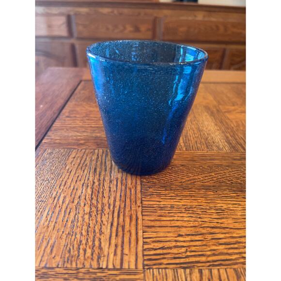 Set up four Neiman Marcus glass tumblers blue - Picture 2 of 4